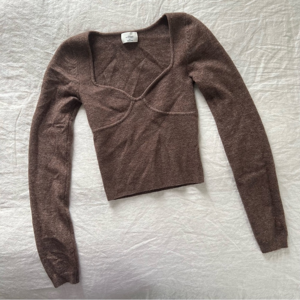PRICE DROP/LOWEST 〰️GORGEOUS Aritzia Wilfred Greer Sweater in Caramelized Walnut
